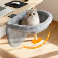 Cama de escritorio para gatos.