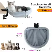 Cama de escritorio para gatos.